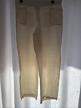 Style & Co. Ivory Drawstring Chino Pants
